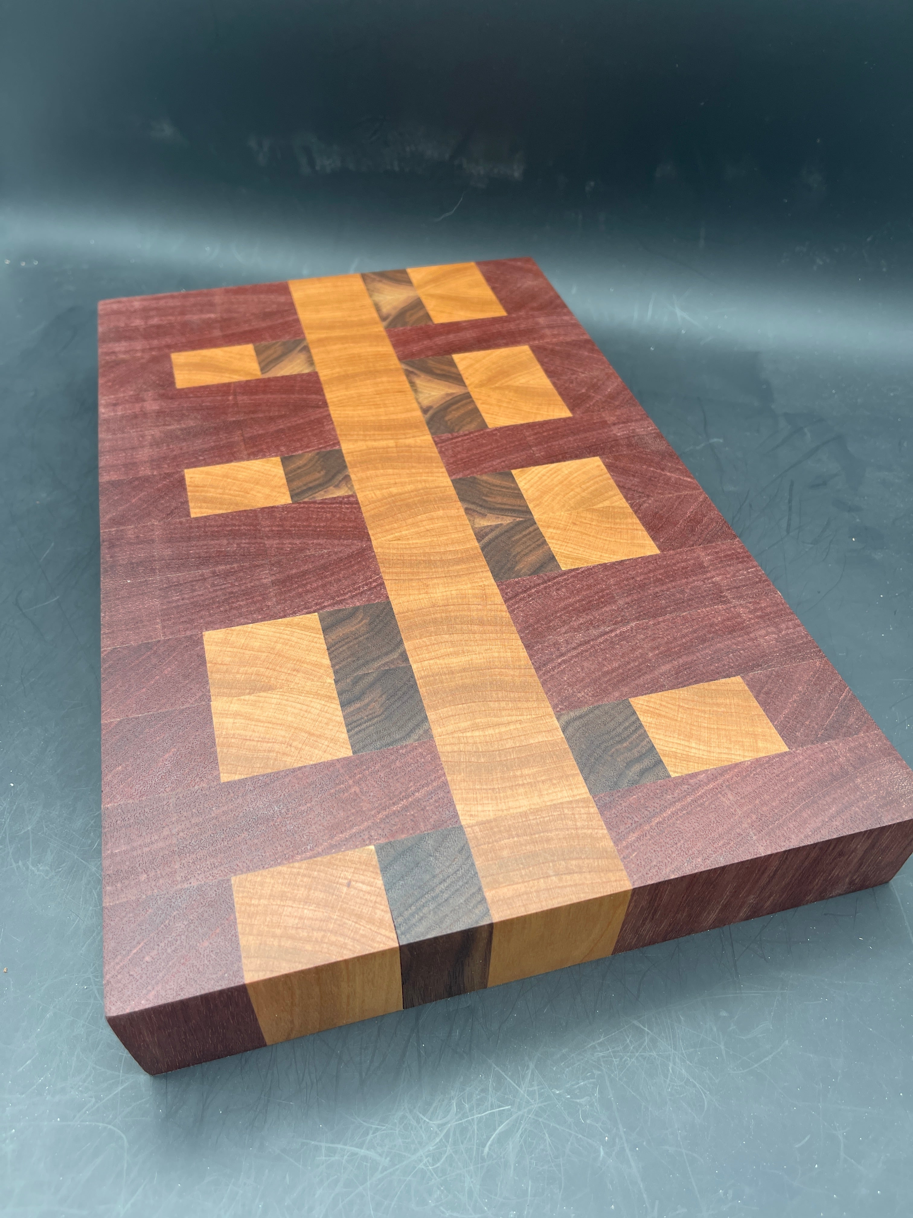 End Grain Maple & Purple Heart Cutting Board popular