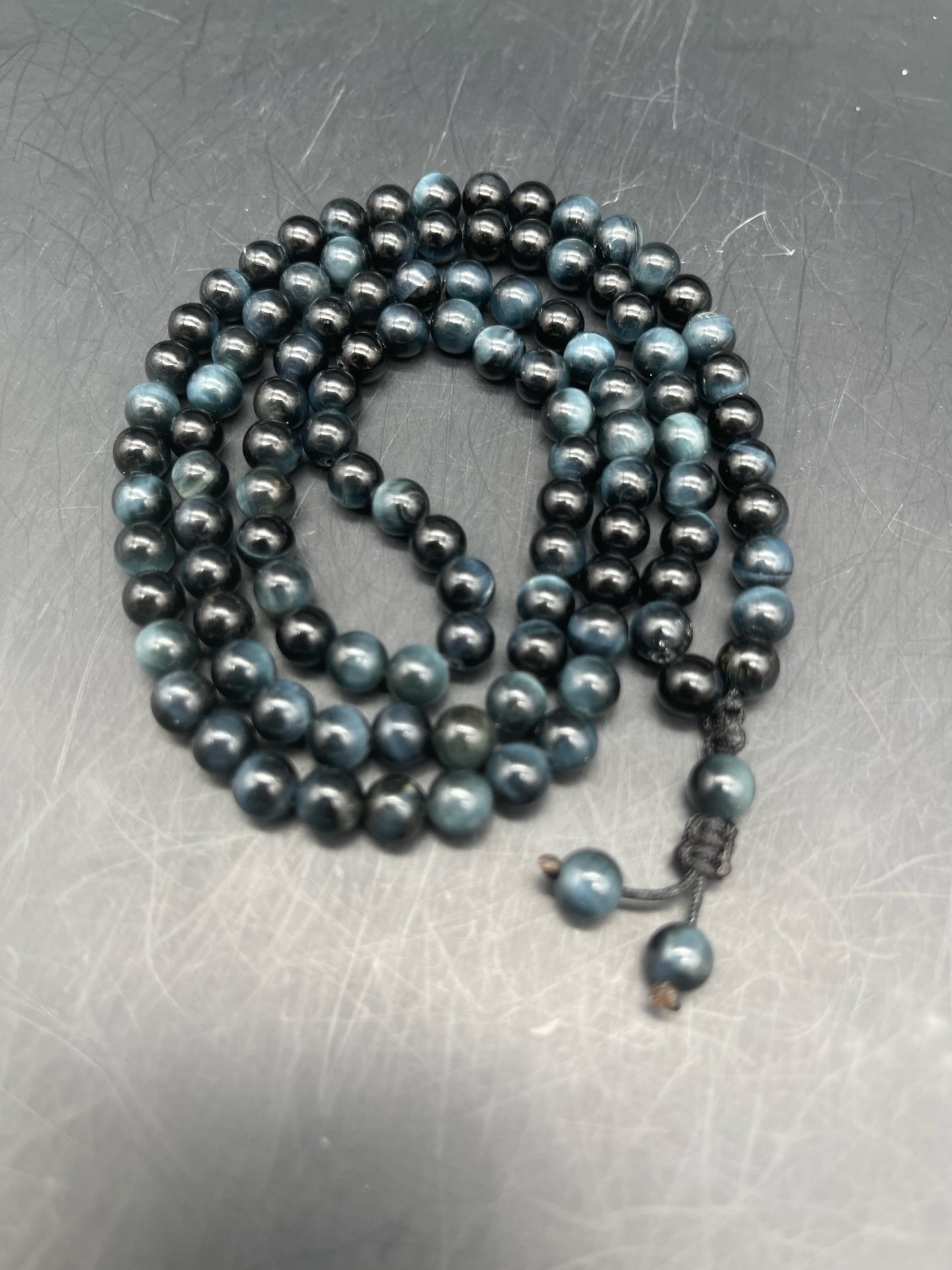 Blue Tiger Eye I Mala